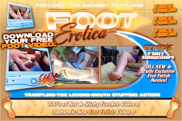 Foot Erotica - See our home shot foot fetish movies now!