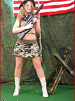 Celina as sexy Military Girl ~*Pantyhoseangel.com~*