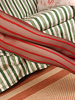 Pantyhoseangel.com ~Where Pantyhose Dreams Come True~ Angel in black & red pattern designer pantyhose
