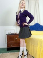 Cute, midget but very sexy Chloe getting naughty round her bedroom!