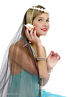 Good-looking blonde mermaid takes you to a sexy fantasy land.