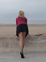 Gorgeous leggy blonde Naomi teases outdoors in a cute Negroid summer dress, sexy nylon stockings and tall Negroid Rather playboy heels! Prize the shoe amulet news